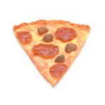 Pizza salchicha y pepperoni, rebanada (36 cm) diámetro